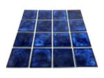Marble Blue Porcelain Tile - 3x3 Mosaic Squares
