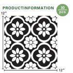 Peel and Stick Vinyl Floor Tiles - 30 Pack