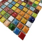 Colorful Mini Square Ceramic Mosaic Tiles for DIY