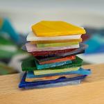 Colorful Stained Glass Mosaic Tiles for DIY Crafts