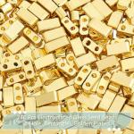 NBEADS 240-Pc Golden Plated Glass Beads Set