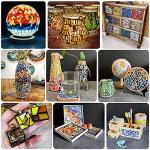 Colorful Stained Glass Mosaic Tiles for DIY Crafts