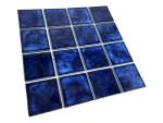 Marble Blue Porcelain Tile - 3x3 Mosaic Squares