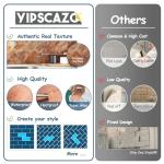Yipscazo 3D Peel and Stick Wall Tiles - Copper