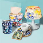 Colorful Stained Glass Mosaic Tiles for DIY Crafts