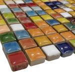 Colorful Mini Square Ceramic Mosaic Tiles for DIY