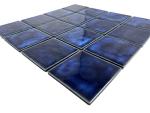 Marble Blue Porcelain Tile - 3x3 Mosaic Squares