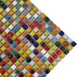 Colorful Mini Square Ceramic Mosaic Tiles for DIY