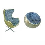 Blue Glazed Ceramic Mosaic Tile Pieces for Crafts