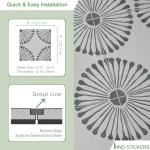 Peel and Stick Gray Stone Vinyl Tile 9"x9