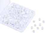 200pcs 8mm Clear Glass Dome Tiles for Crafts
