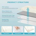 Glossy Wooden Marble Peel and Stick Tile Set