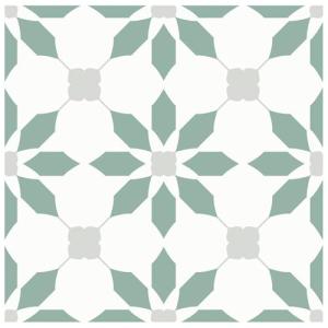 Peel and Stick Aqua Blue Vinyl Floor Tiles