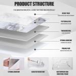 22pcs Waterproof Marble Peel and Stick Tiles