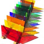 PALJOLLY 9 Pack Colored Stained Glass Sheets