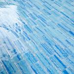 Light Blue Glass Mosaic Tile for Showers