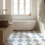 Blue Terrazzo Peel & Stick Vinyl Floor Tiles 20 Pack