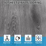 Vinyl Peel and Stick Floor Tiles - Wood Grey
