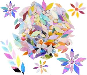 Lanyani Iridescent Petal Mosaic Tiles - 150 Pieces