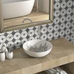 Self-Adhesive Vinyl Shower and Kitchen Floor Tiles