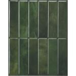Peel and Stick 3D Green Shower Floor Tiles
