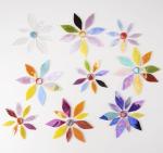 Lanyani Iridescent Petal Mosaic Tiles - 150 Pieces