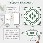 Peel and Stick Vinyl Shower Floor Tiles - Green