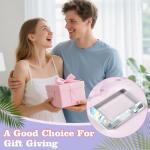 4 Pack Rectangular Clear Glass Tiles for Crafts