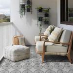 Peel and Stick Gray Stone Vinyl Tile 9"x9