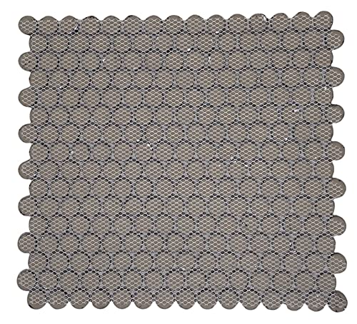 Black Matte Penny Round Porcelain Mosaic Tile