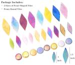 Lanyani Iridescent Petal Mosaic Tiles - 150 Pieces
