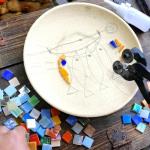 Ice Jade Mosaic Tiles - 250 Iridescent Squares