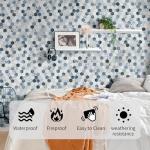 Green Hexagon Glass Mosaic Tiles for Shower