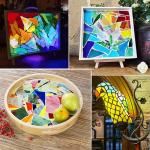 Irregular Stained Glass Mosaic Tiles for Crafts