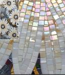 Ice Jade Mosaic Tiles - 250 Iridescent Squares