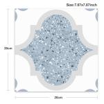 Blue Terrazzo Peel & Stick Vinyl Floor Tiles 20 Pack