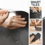 Peel and Stick 3D Green Shower Floor Tiles