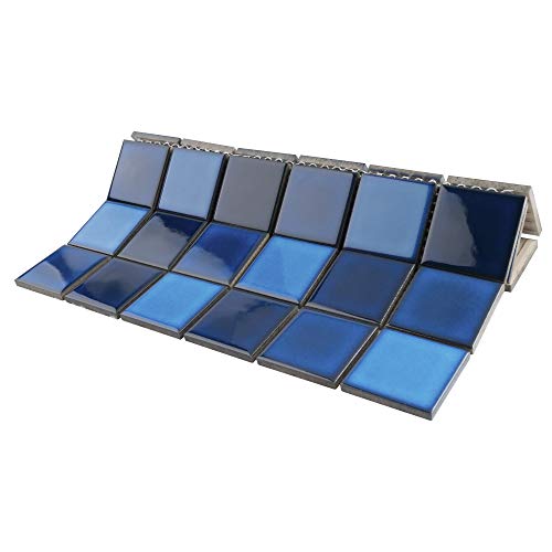 Navy Blue 2" x 2" Porcelain Mosaic Tile