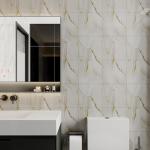 20pcs Marble Peel and Stick Shower Wall Tiles