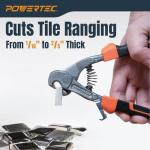 Powertec Parrot Head Tile Nippers - Heavy Duty