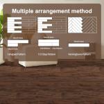 Brown Peel and Stick Vinyl Wood Plank Tiles