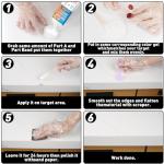 Granite and Quartz Countertop Chip Repair Kit, Tile & Fiberglass Porcelain Repair Kit,Marble Tub Repair Kit to Quickly Fix Cracks Ceramic Corian Bathtub Sink Toilet Dents Holes Scratchs