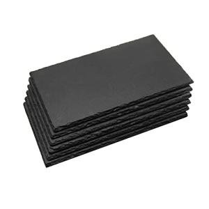 Black Slate Shower Floor Tiles - Set of 6
