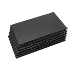 Black Slate Shower Floor Tiles - Set of 6