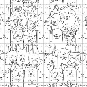 Merola Oh My Dog Porcelain Shower Tile 9.75