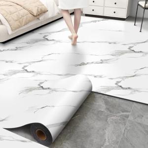 Matte Grey White Marble Peel and Stick Tiles