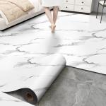 Matte Grey White Marble Peel and Stick Tiles