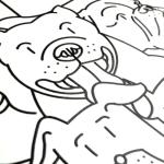 Merola Oh My Dog Porcelain Shower Tile 9.75