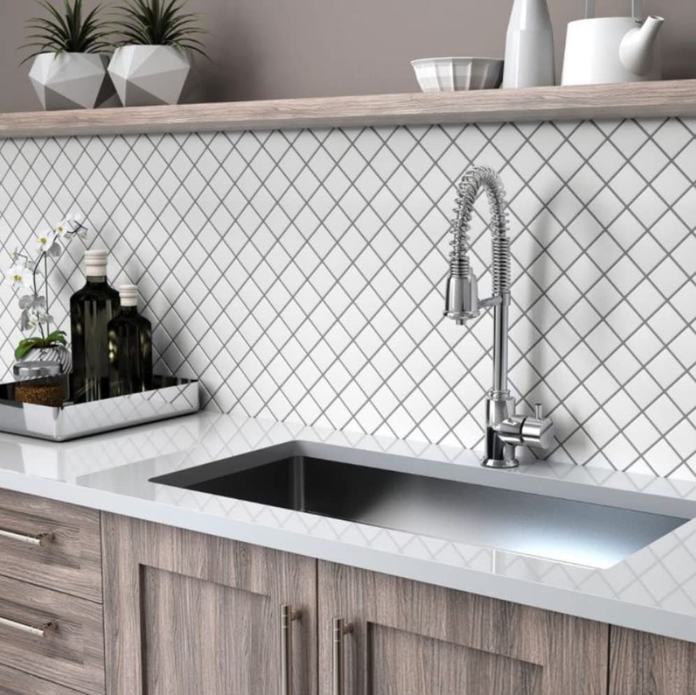 White 2x2 Matte Finish Porcelain Mosaic Tile