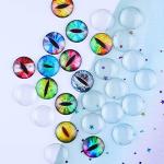 27pcs Clear Glass Dome Cabochon Tiles for DIY
